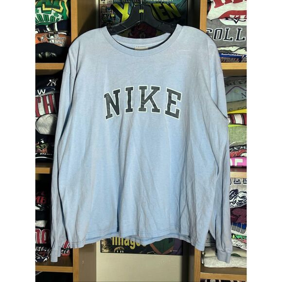 Vintage Y2K Nike Swoosh L/S Tee - Picture 1 of 5